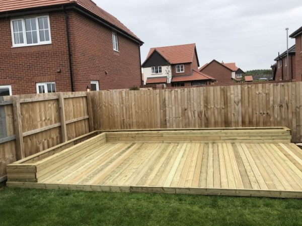 Soft Wood Decking in Preston